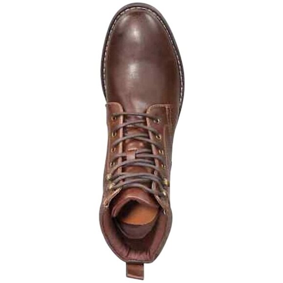 Club Room Westin Mens Faux Leather Lace-up Ankle Boots